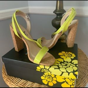 Machi summer lime colored heals